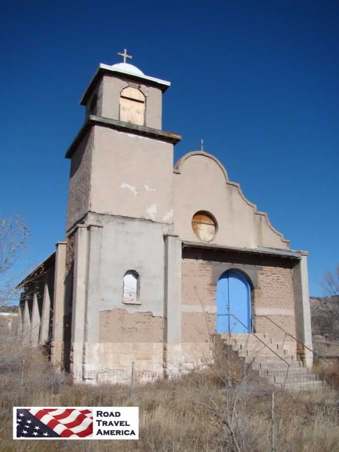 Abandoned church in Lamy, New Mexico